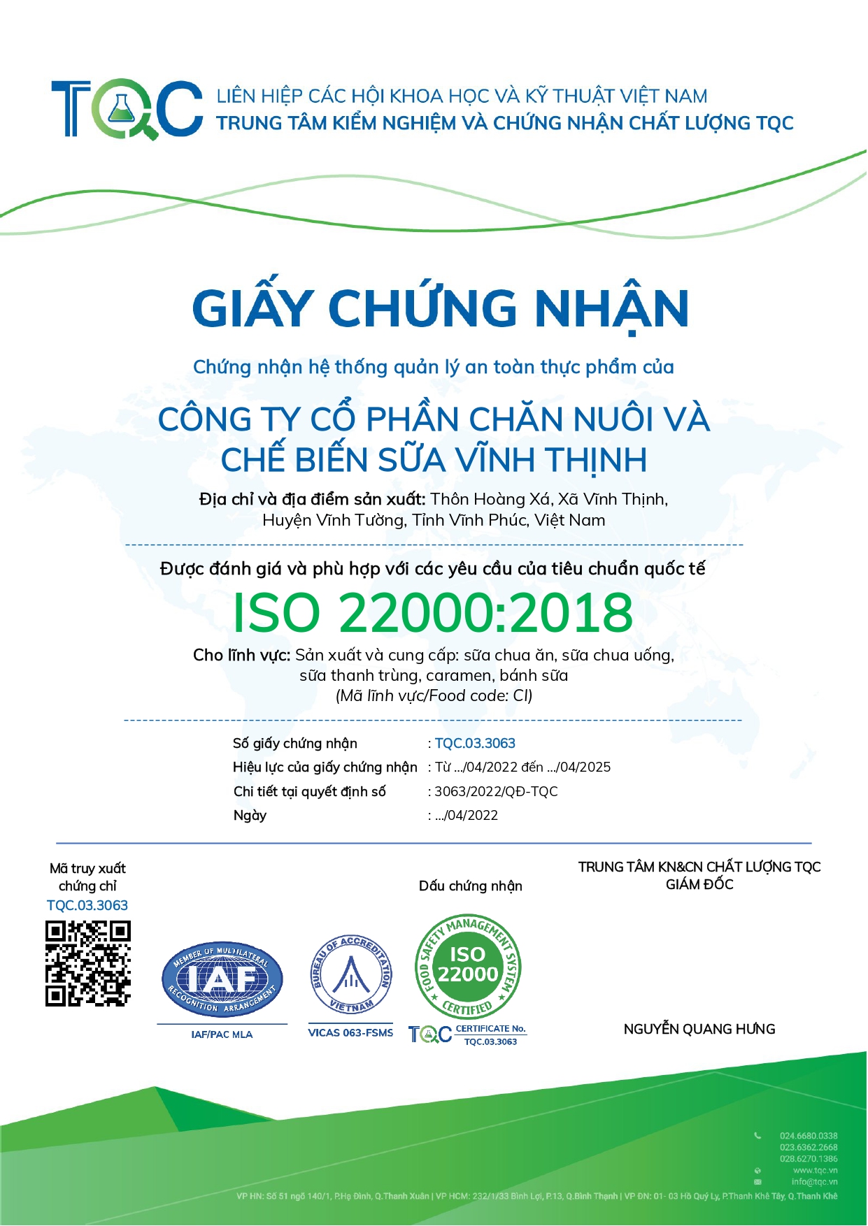 sữ chua thanh trùng